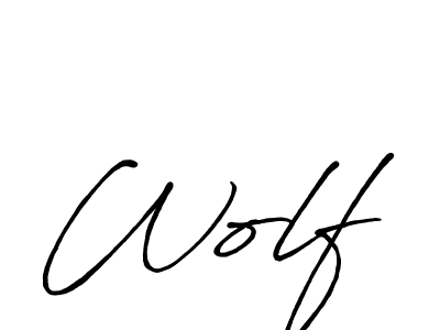 It looks lik you need a new signature style for name Wolf. Design unique handwritten (Antro_Vectra_Bolder) signature with our free signature maker in just a few clicks. Wolf signature style 7 images and pictures png