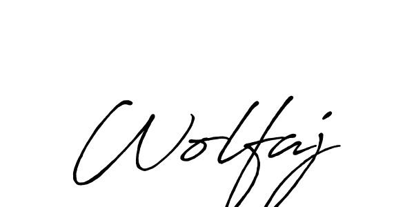 Also we have Wolfaj name is the best signature style. Create professional handwritten signature collection using Antro_Vectra_Bolder autograph style. Wolfaj signature style 7 images and pictures png