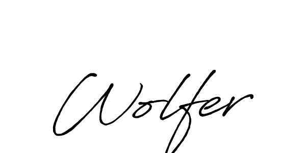 The best way (Antro_Vectra_Bolder) to make a short signature is to pick only two or three words in your name. The name Wolfer include a total of six letters. For converting this name. Wolfer signature style 7 images and pictures png