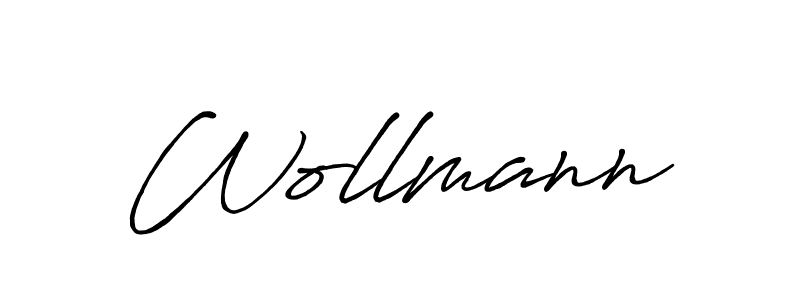 How to make Wollmann name signature. Use Antro_Vectra_Bolder style for creating short signs online. This is the latest handwritten sign. Wollmann signature style 7 images and pictures png