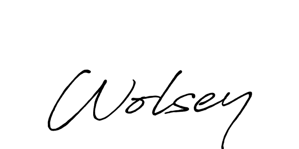 How to make Wolsey name signature. Use Antro_Vectra_Bolder style for creating short signs online. This is the latest handwritten sign. Wolsey signature style 7 images and pictures png