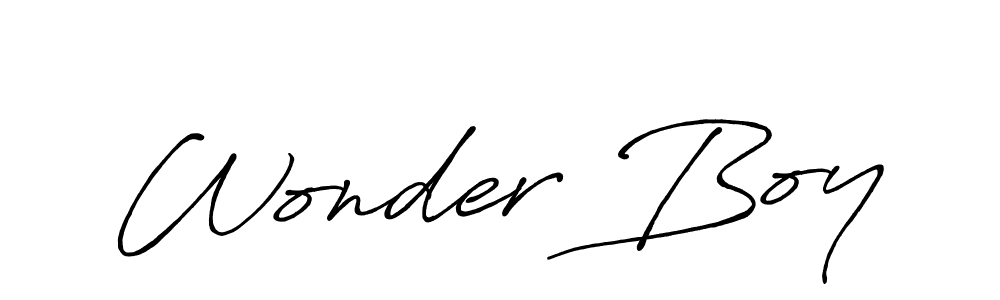 How to make Wonder Boy name signature. Use Antro_Vectra_Bolder style for creating short signs online. This is the latest handwritten sign. Wonder Boy signature style 7 images and pictures png