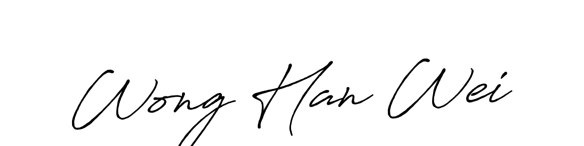 Wong Han Wei stylish signature style. Best Handwritten Sign (Antro_Vectra_Bolder) for my name. Handwritten Signature Collection Ideas for my name Wong Han Wei. Wong Han Wei signature style 7 images and pictures png