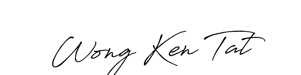 Wong Ken Tat stylish signature style. Best Handwritten Sign (Antro_Vectra_Bolder) for my name. Handwritten Signature Collection Ideas for my name Wong Ken Tat. Wong Ken Tat signature style 7 images and pictures png
