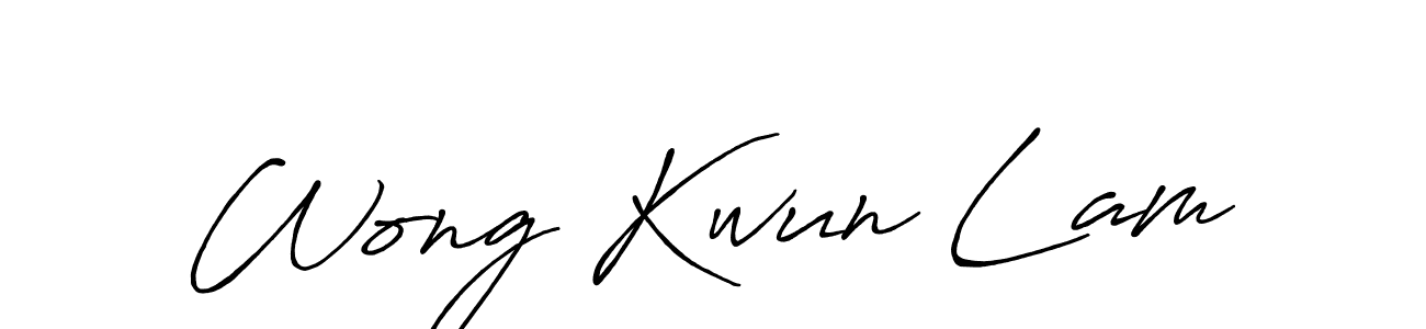 How to make Wong Kwun Lam signature? Antro_Vectra_Bolder is a professional autograph style. Create handwritten signature for Wong Kwun Lam name. Wong Kwun Lam signature style 7 images and pictures png