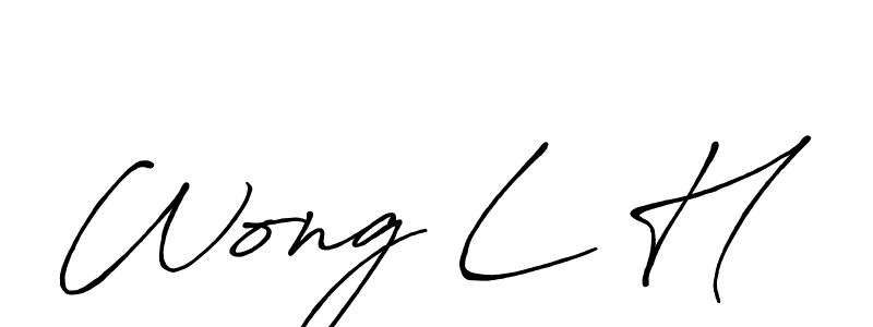 if you are searching for the best signature style for your name Wong L H. so please give up your signature search. here we have designed multiple signature styles  using Antro_Vectra_Bolder. Wong L H signature style 7 images and pictures png