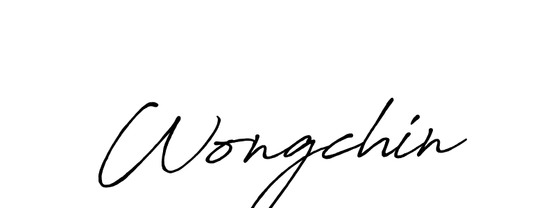 How to Draw Wongchin signature style? Antro_Vectra_Bolder is a latest design signature styles for name Wongchin. Wongchin signature style 7 images and pictures png