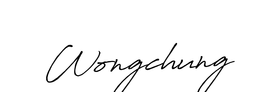 How to Draw Wongchung signature style? Antro_Vectra_Bolder is a latest design signature styles for name Wongchung. Wongchung signature style 7 images and pictures png