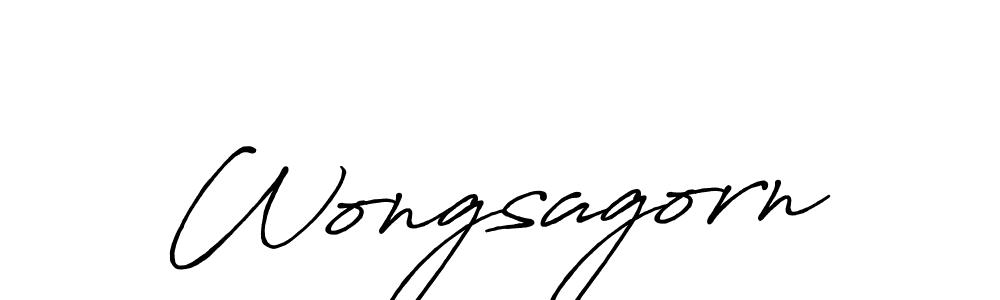 How to make Wongsagorn signature? Antro_Vectra_Bolder is a professional autograph style. Create handwritten signature for Wongsagorn name. Wongsagorn signature style 7 images and pictures png