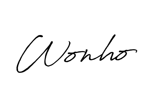 Make a short Wonho signature style. Manage your documents anywhere anytime using Antro_Vectra_Bolder. Create and add eSignatures, submit forms, share and send files easily. Wonho signature style 7 images and pictures png