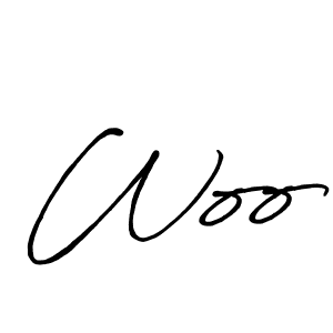 Similarly Antro_Vectra_Bolder is the best handwritten signature design. Signature creator online .You can use it as an online autograph creator for name Woo. Woo signature style 7 images and pictures png