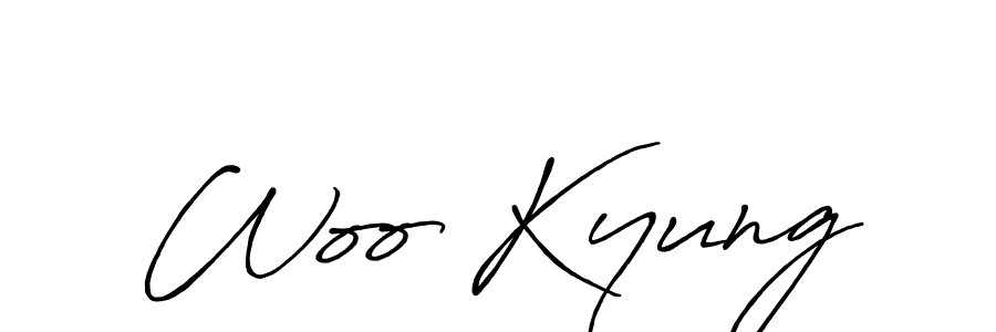 You should practise on your own different ways (Antro_Vectra_Bolder) to write your name (Woo Kyung) in signature. don't let someone else do it for you. Woo Kyung signature style 7 images and pictures png