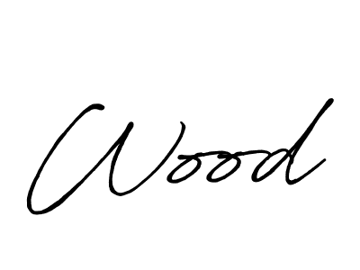 Make a beautiful signature design for name Wood. With this signature (Antro_Vectra_Bolder) style, you can create a handwritten signature for free. Wood signature style 7 images and pictures png