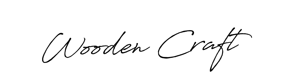 Also we have Wooden Craft name is the best signature style. Create professional handwritten signature collection using Antro_Vectra_Bolder autograph style. Wooden Craft signature style 7 images and pictures png