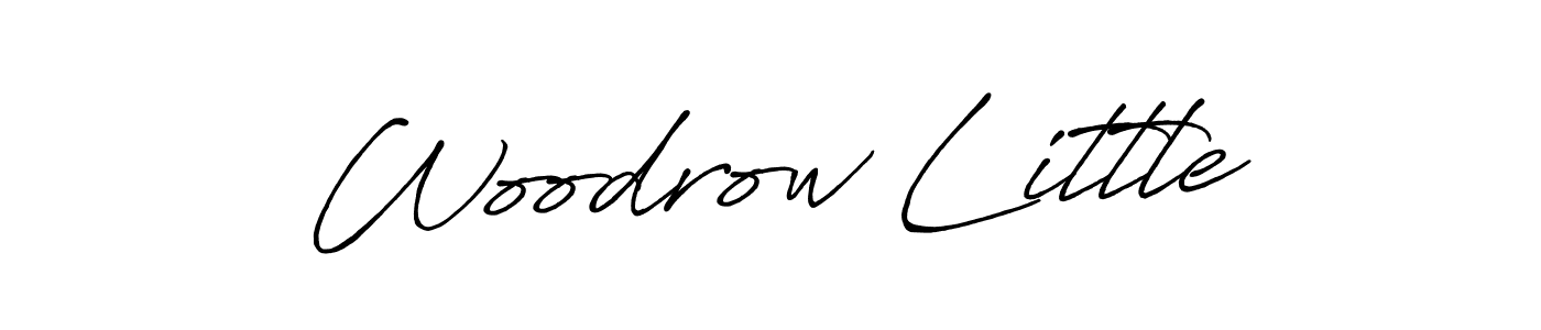 The best way (Antro_Vectra_Bolder) to make a short signature is to pick only two or three words in your name. The name Woodrow Little include a total of six letters. For converting this name. Woodrow Little signature style 7 images and pictures png