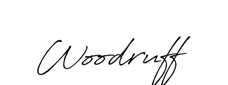 Woodruff stylish signature style. Best Handwritten Sign (Antro_Vectra_Bolder) for my name. Handwritten Signature Collection Ideas for my name Woodruff. Woodruff signature style 7 images and pictures png