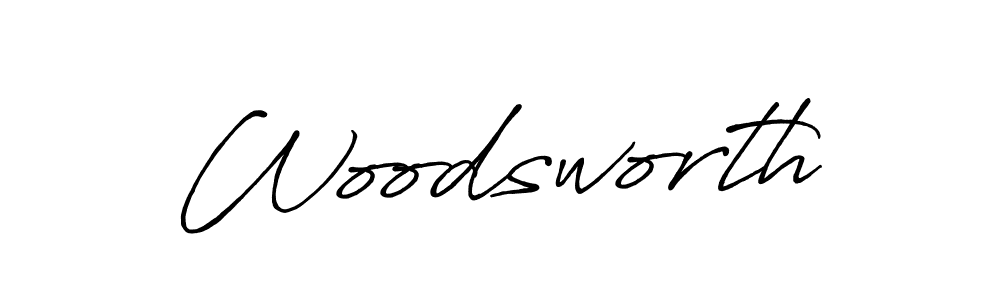 How to make Woodsworth name signature. Use Antro_Vectra_Bolder style for creating short signs online. This is the latest handwritten sign. Woodsworth signature style 7 images and pictures png