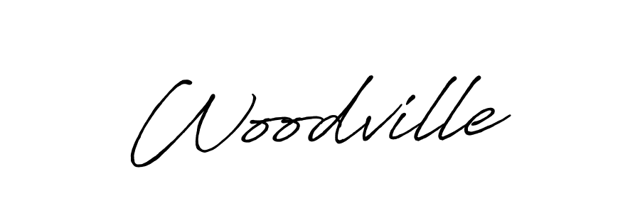 Make a beautiful signature design for name Woodville. With this signature (Antro_Vectra_Bolder) style, you can create a handwritten signature for free. Woodville signature style 7 images and pictures png