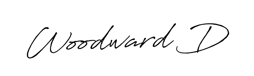 How to make Woodward D signature? Antro_Vectra_Bolder is a professional autograph style. Create handwritten signature for Woodward D name. Woodward D signature style 7 images and pictures png