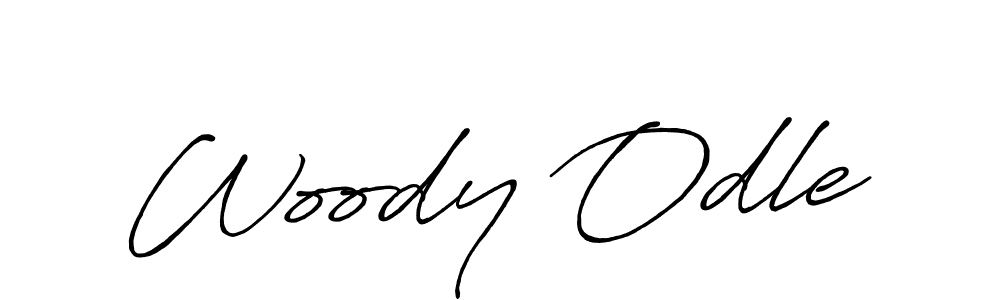 Woody Odle stylish signature style. Best Handwritten Sign (Antro_Vectra_Bolder) for my name. Handwritten Signature Collection Ideas for my name Woody Odle. Woody Odle signature style 7 images and pictures png