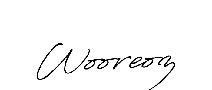 You should practise on your own different ways (Antro_Vectra_Bolder) to write your name (Wooreoz) in signature. don't let someone else do it for you. Wooreoz signature style 7 images and pictures png