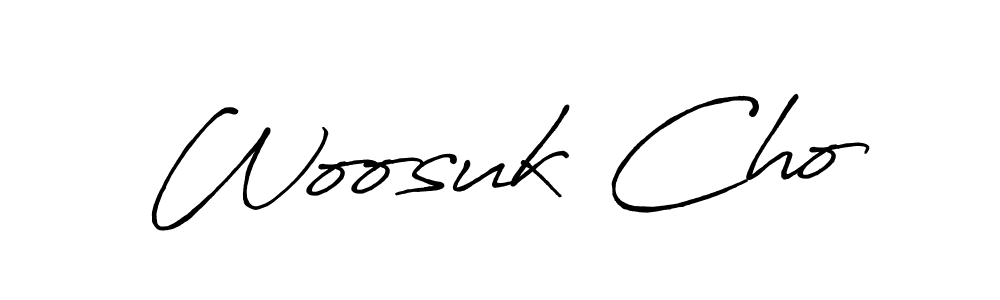 if you are searching for the best signature style for your name Woosuk Cho. so please give up your signature search. here we have designed multiple signature styles  using Antro_Vectra_Bolder. Woosuk Cho signature style 7 images and pictures png
