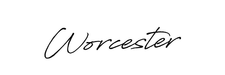 You should practise on your own different ways (Antro_Vectra_Bolder) to write your name (Worcester) in signature. don't let someone else do it for you. Worcester signature style 7 images and pictures png