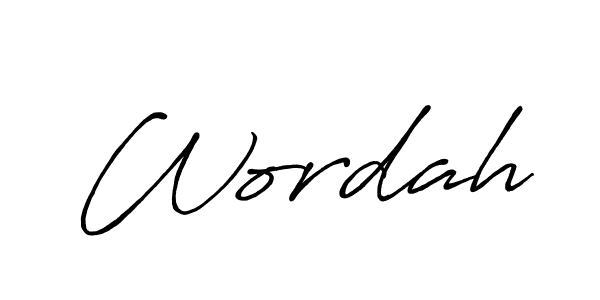 if you are searching for the best signature style for your name Wordah. so please give up your signature search. here we have designed multiple signature styles  using Antro_Vectra_Bolder. Wordah signature style 7 images and pictures png