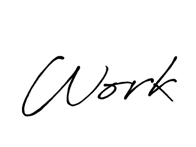 How to Draw Work signature style? Antro_Vectra_Bolder is a latest design signature styles for name Work. Work signature style 7 images and pictures png