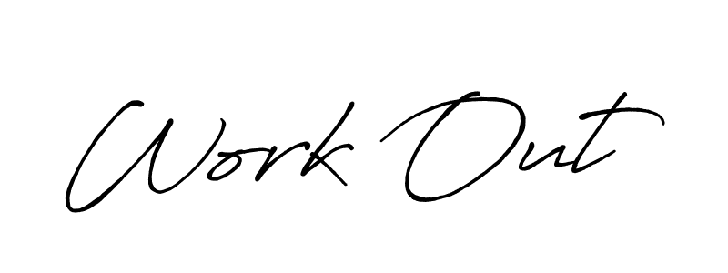 Also You can easily find your signature by using the search form. We will create Work Out name handwritten signature images for you free of cost using Antro_Vectra_Bolder sign style. Work Out signature style 7 images and pictures png