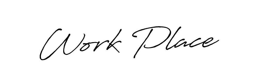 The best way (Antro_Vectra_Bolder) to make a short signature is to pick only two or three words in your name. The name Work Place include a total of six letters. For converting this name. Work Place signature style 7 images and pictures png