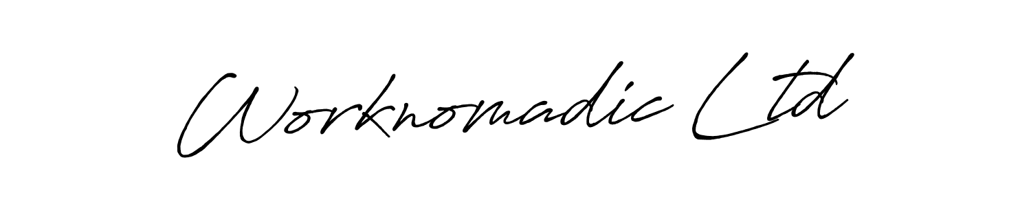 Also we have Worknomadic Ltd name is the best signature style. Create professional handwritten signature collection using Antro_Vectra_Bolder autograph style. Worknomadic Ltd signature style 7 images and pictures png