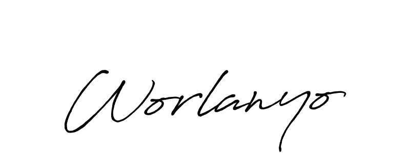 Create a beautiful signature design for name Worlanyo. With this signature (Antro_Vectra_Bolder) fonts, you can make a handwritten signature for free. Worlanyo signature style 7 images and pictures png