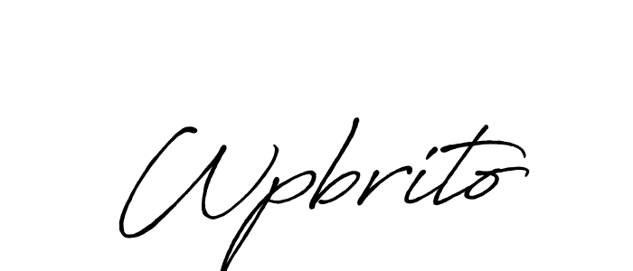 Create a beautiful signature design for name Wpbrito. With this signature (Antro_Vectra_Bolder) fonts, you can make a handwritten signature for free. Wpbrito signature style 7 images and pictures png