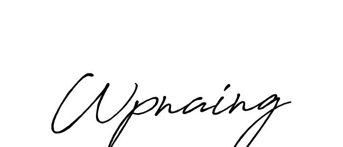 It looks lik you need a new signature style for name Wpnaing. Design unique handwritten (Antro_Vectra_Bolder) signature with our free signature maker in just a few clicks. Wpnaing signature style 7 images and pictures png