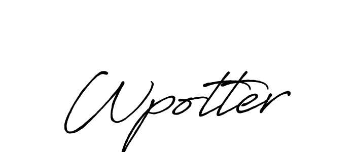 How to Draw Wpotter signature style? Antro_Vectra_Bolder is a latest design signature styles for name Wpotter. Wpotter signature style 7 images and pictures png