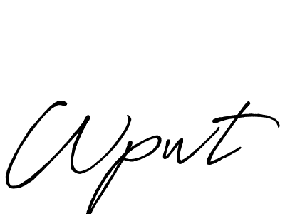 Also You can easily find your signature by using the search form. We will create Wpwt name handwritten signature images for you free of cost using Antro_Vectra_Bolder sign style. Wpwt signature style 7 images and pictures png