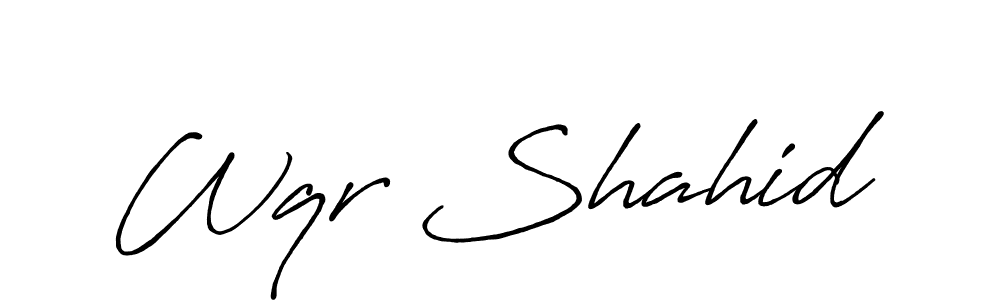 Antro_Vectra_Bolder is a professional signature style that is perfect for those who want to add a touch of class to their signature. It is also a great choice for those who want to make their signature more unique. Get Wqr Shahid name to fancy signature for free. Wqr Shahid signature style 7 images and pictures png