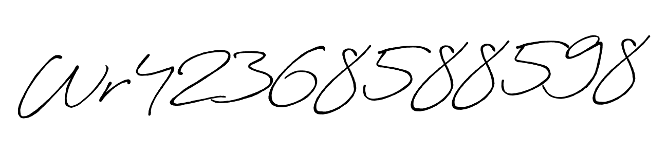 How to Draw Wr42368588598 signature style? Antro_Vectra_Bolder is a latest design signature styles for name Wr42368588598. Wr42368588598 signature style 7 images and pictures png