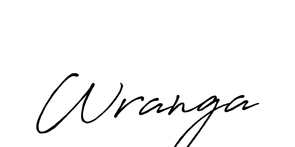 Create a beautiful signature design for name Wranga. With this signature (Antro_Vectra_Bolder) fonts, you can make a handwritten signature for free. Wranga signature style 7 images and pictures png