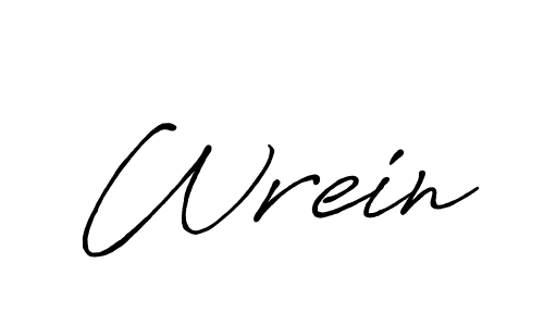 Create a beautiful signature design for name Wrein. With this signature (Antro_Vectra_Bolder) fonts, you can make a handwritten signature for free. Wrein signature style 7 images and pictures png