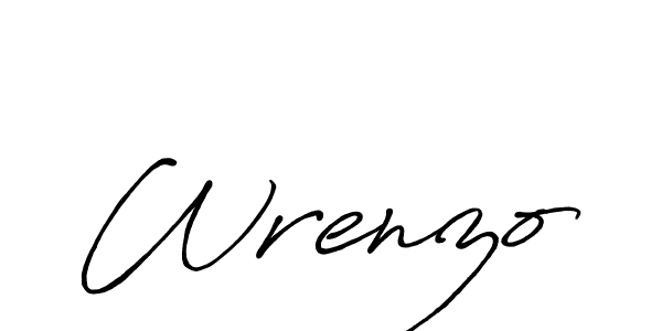 Antro_Vectra_Bolder is a professional signature style that is perfect for those who want to add a touch of class to their signature. It is also a great choice for those who want to make their signature more unique. Get Wrenzo name to fancy signature for free. Wrenzo signature style 7 images and pictures png