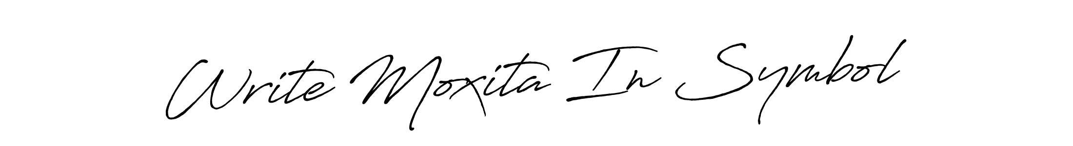 How to make Write Moxita In Symbol signature? Antro_Vectra_Bolder is a professional autograph style. Create handwritten signature for Write Moxita In Symbol name. Write Moxita In Symbol signature style 7 images and pictures png