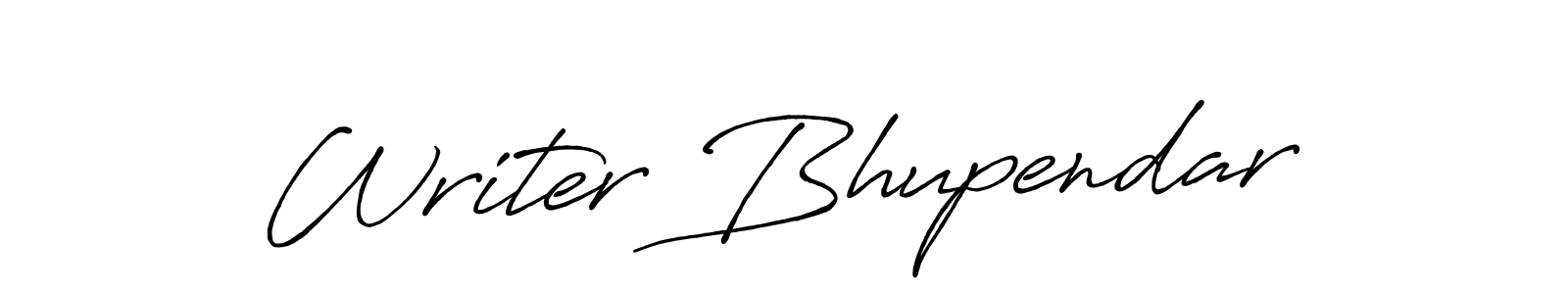Writer Bhupendar stylish signature style. Best Handwritten Sign (Antro_Vectra_Bolder) for my name. Handwritten Signature Collection Ideas for my name Writer Bhupendar. Writer Bhupendar signature style 7 images and pictures png