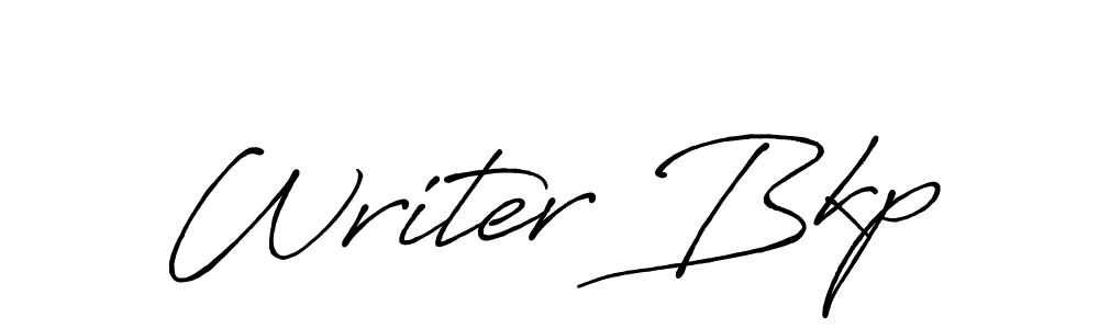 Writer Bkp stylish signature style. Best Handwritten Sign (Antro_Vectra_Bolder) for my name. Handwritten Signature Collection Ideas for my name Writer Bkp. Writer Bkp signature style 7 images and pictures png
