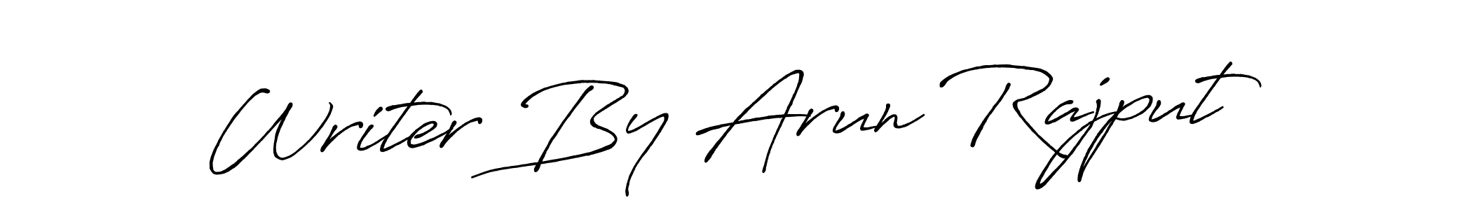 How to Draw Writer By Arun Rajput signature style? Antro_Vectra_Bolder is a latest design signature styles for name Writer By Arun Rajput. Writer By Arun Rajput signature style 7 images and pictures png