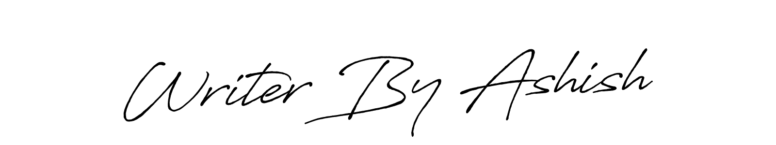 Also we have Writer By Ashish name is the best signature style. Create professional handwritten signature collection using Antro_Vectra_Bolder autograph style. Writer By Ashish signature style 7 images and pictures png
