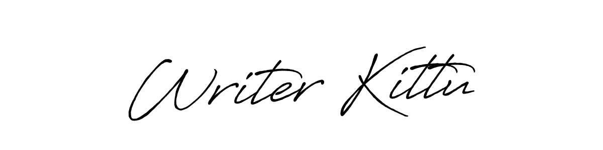 Similarly Antro_Vectra_Bolder is the best handwritten signature design. Signature creator online .You can use it as an online autograph creator for name Writer Kittu. Writer Kittu signature style 7 images and pictures png