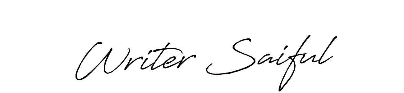 This is the best signature style for the Writer Saiful name. Also you like these signature font (Antro_Vectra_Bolder). Mix name signature. Writer Saiful signature style 7 images and pictures png