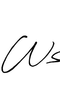 It looks lik you need a new signature style for name Ws. Design unique handwritten (Antro_Vectra_Bolder) signature with our free signature maker in just a few clicks. Ws signature style 7 images and pictures png